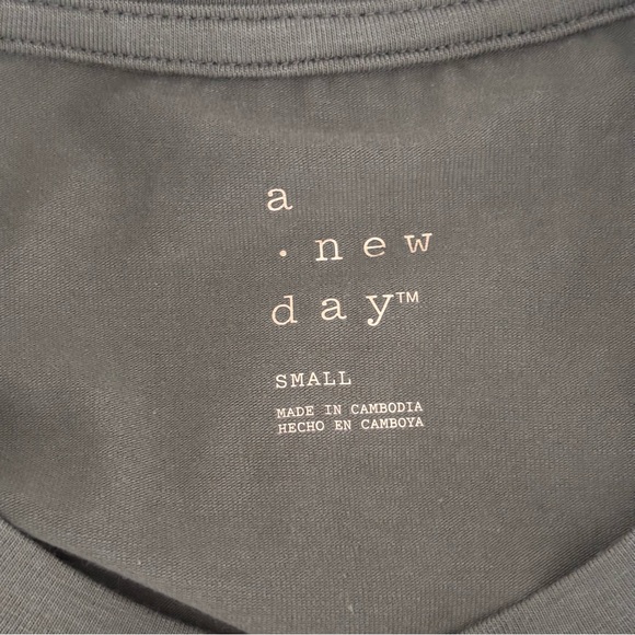 ☘️A NEW DAY Faux Wrap T-Shirt Dress Sz S NWOT - Picture 5 of 7